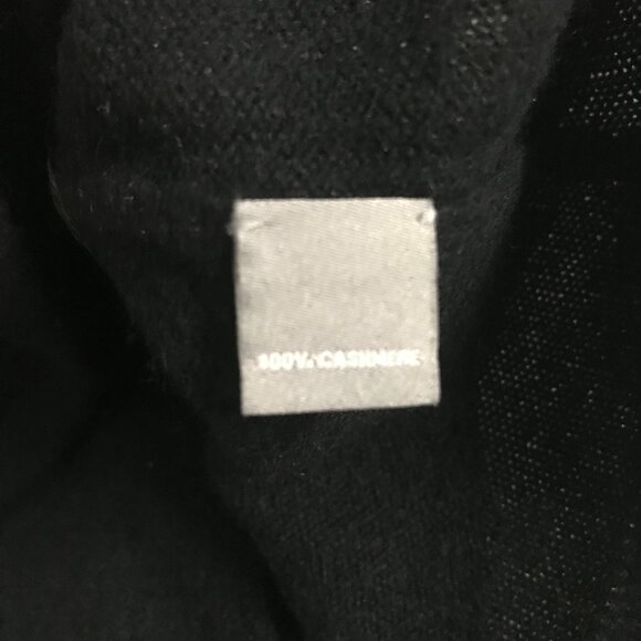 NEIMAN MARCUS WOMENS SWEATER 100% CASHMERE BLACK PULLOVER LARGE - Picture 4 of 8